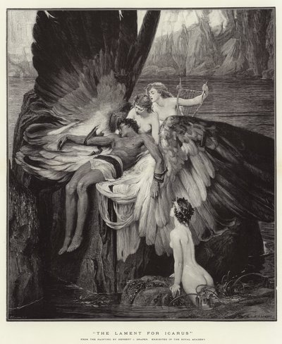 The Lament for Icarus by Herbert James Draper